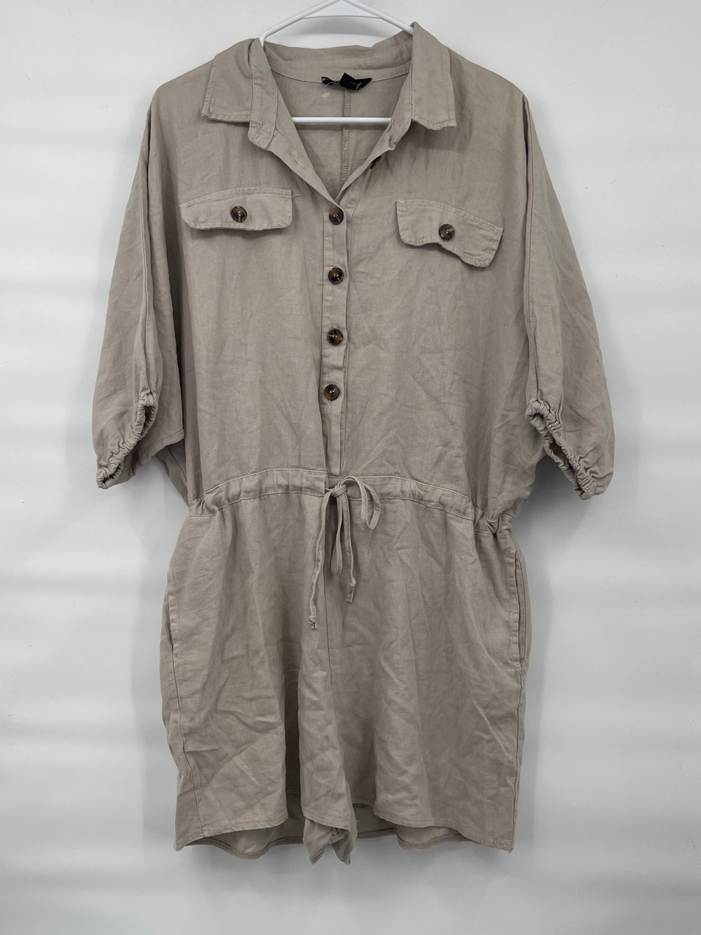 American Eagle studio nwot linen utility romper